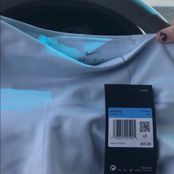 Nike Other - Women’s Nike Light Blue and Neon Leggings